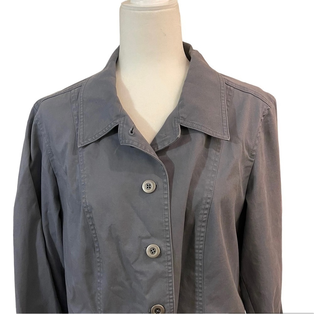 NWT Talbots Gray Button Down Jacket - Picture 3 of 8